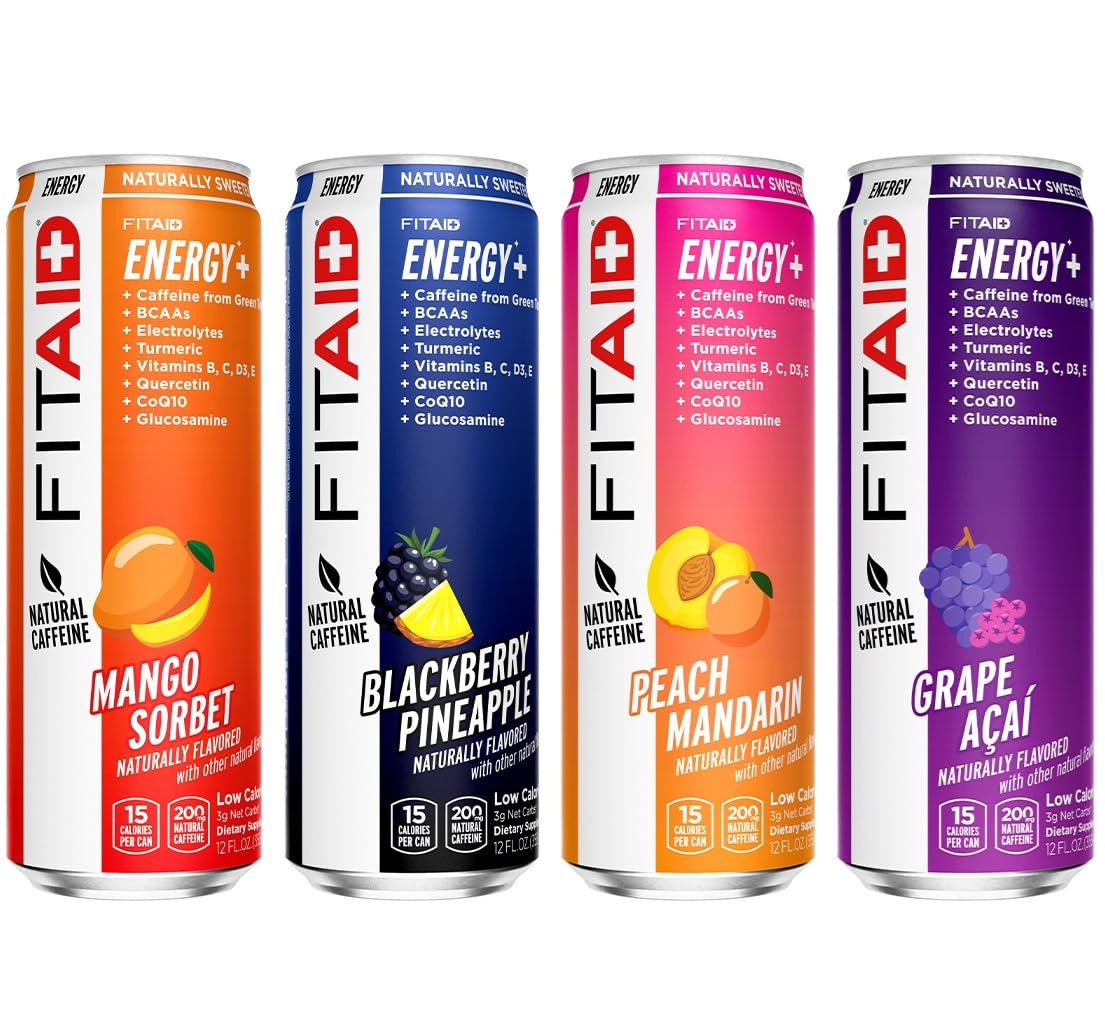 FITAID Energy Drink with Natural Caffeine and Electrolytes