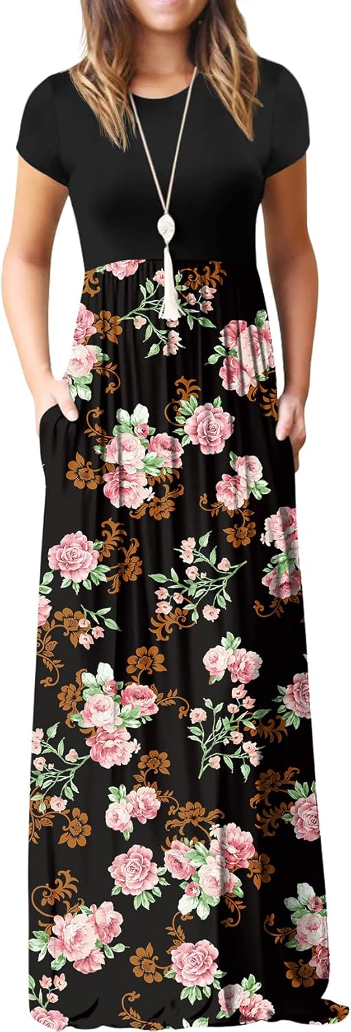 GRECERELLE Women Summer Maxi Dress with Pockets for All Occasions