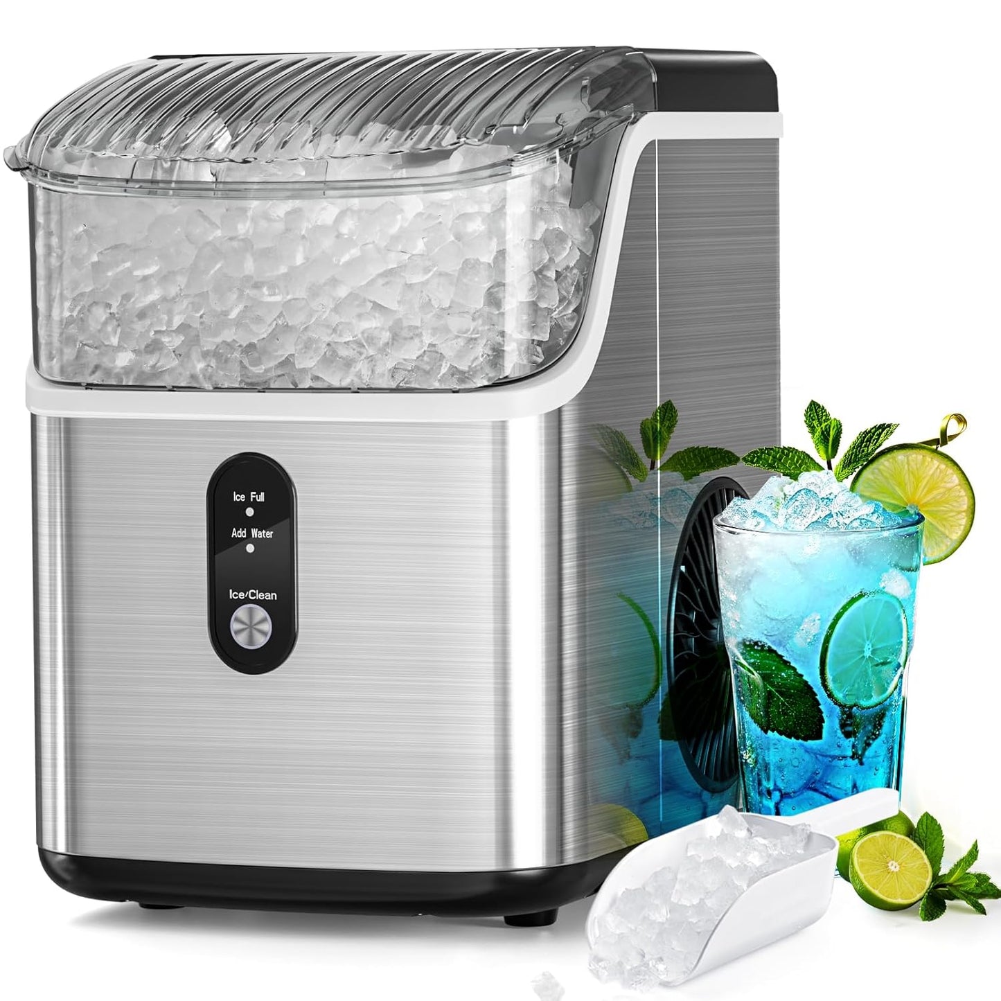 Nugget Countertop Ice Maker with Soft Chewable Pellet Ice