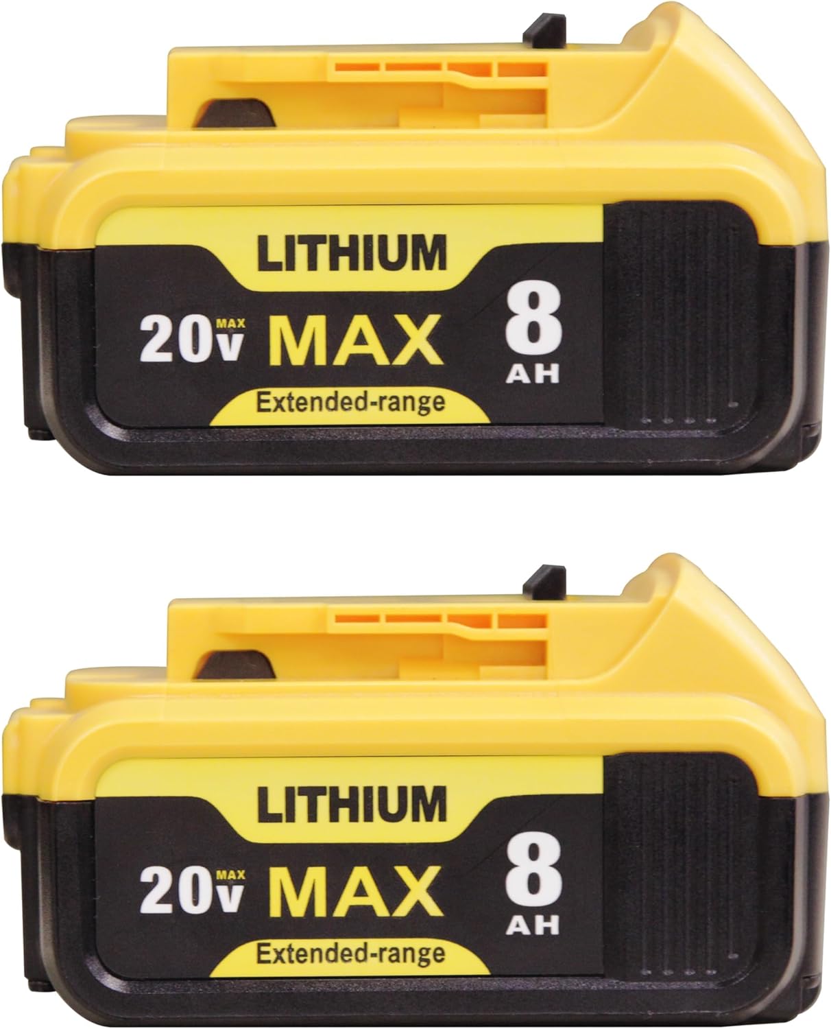 8000mAh Replacement for Dewalt 20V Max Battery - 2-Pack
