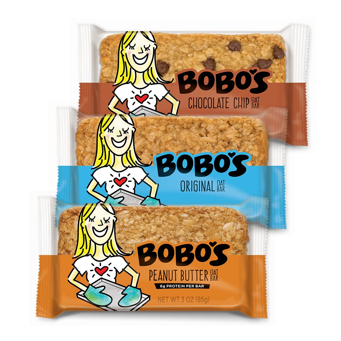 Bobo's Lactation Oat Bars for Breastfeeding Moms - 12 Pack Variety