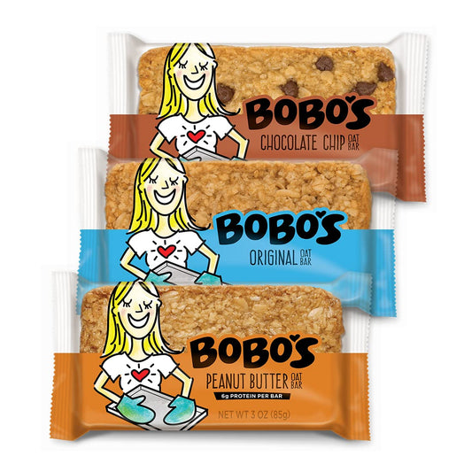 Bobo's Lactation Oat Bars for Breastfeeding Moms - 12 Pack Variety