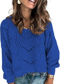 Dokotoo Womens Sweaters Crewneck Cute Elegant Soft Long Sleeve