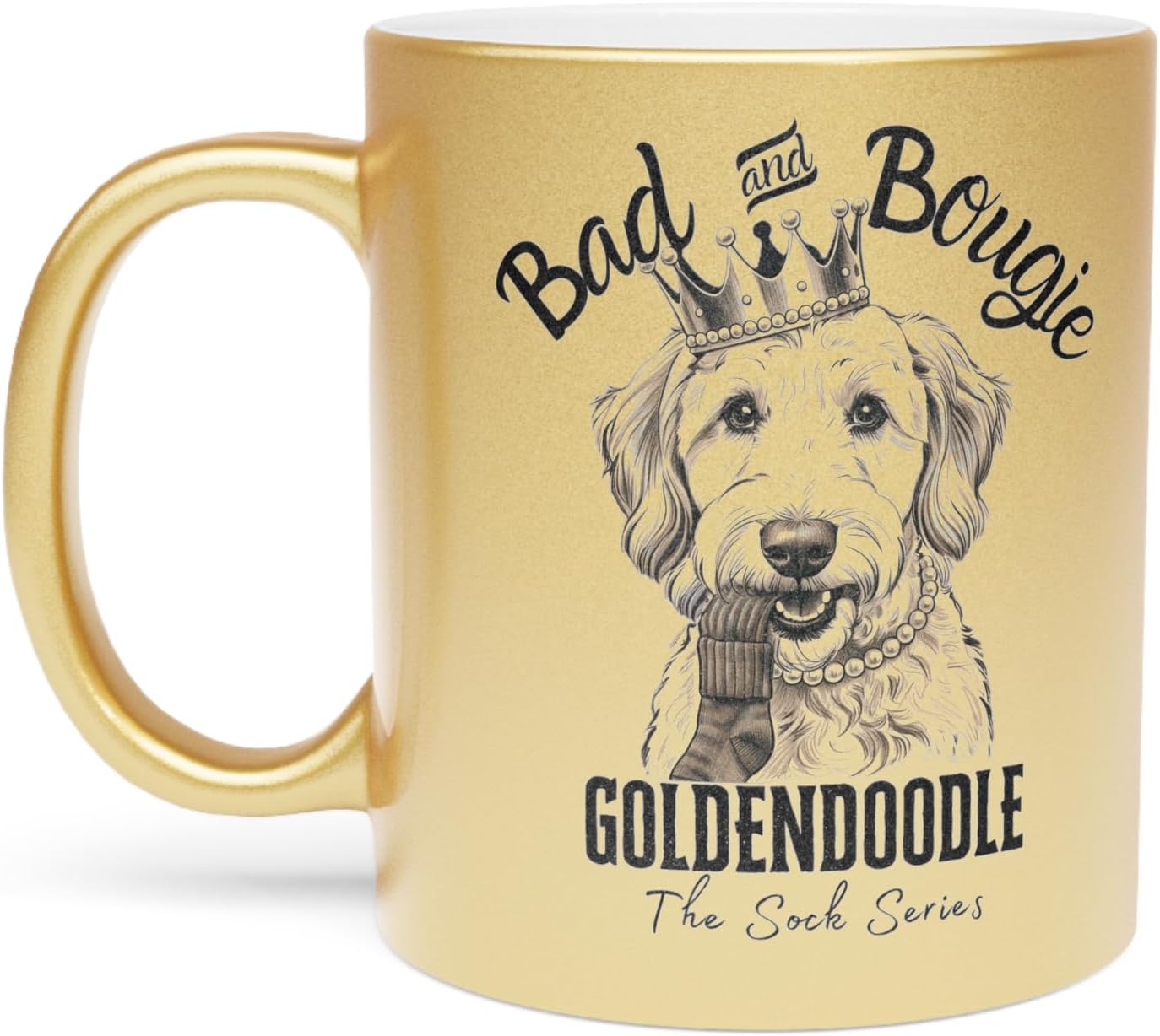 Shiny Goldendoodle Metallic Mug - Posh Pup Pick!