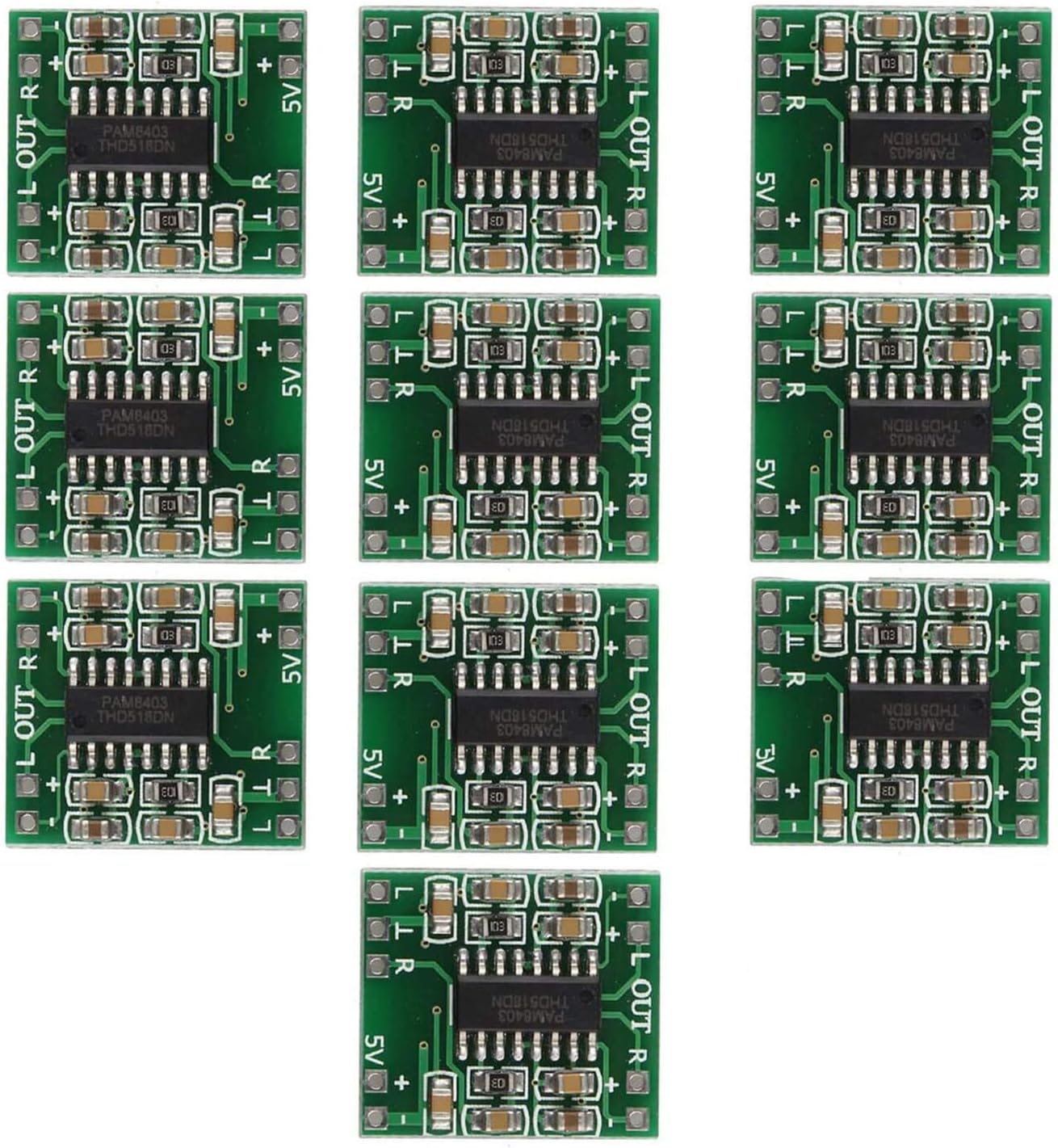 10 Pack Mini Digital Amps USB Powered Class D 2-3W - HiBCTR