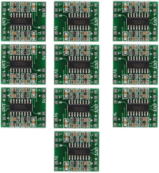 10 Pack Mini Digital Amps USB Powered Class D 2-3W - HiBCTR