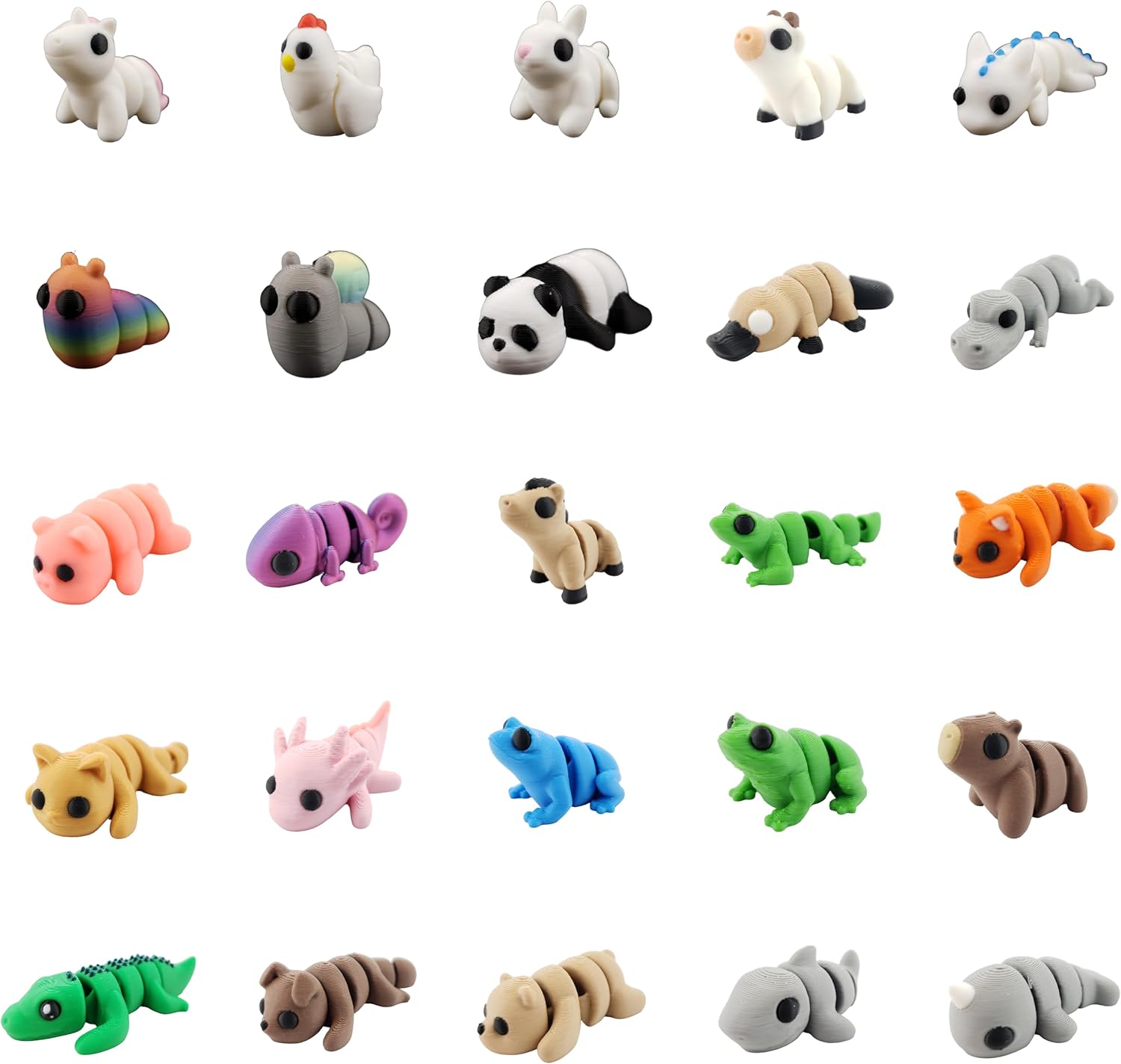 Mini Animal Mystery Pack | 3D Printed Articulating Figurines