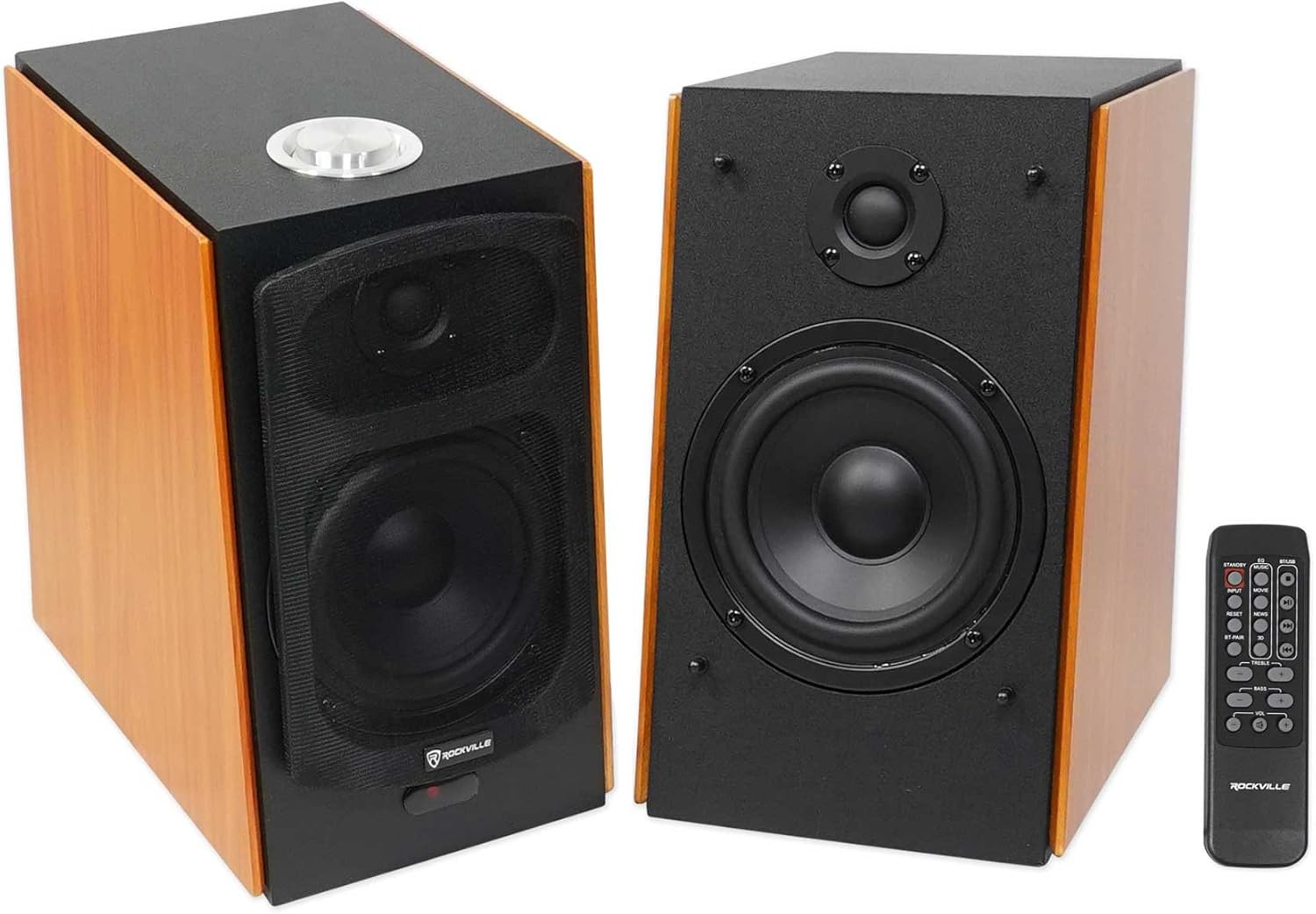 Rockville HD5 Bluetooth Bookshelf Speakers - Powerful 5-inch Sound