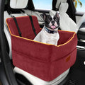 Dog Car Seat for Small Medium Dogs - Elevated Memory Foam Booster