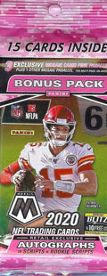 2020 Panini Mosaic NFL Football CELLO Pack (15 Cards/pk) - Hunt