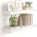24 in Floating Shelves for Wall 9.3 in Deep White - Modern Floating