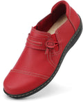 LAZYPOP Women's Classic Comfort Leather Loafers - Slip-On Everyday yet
