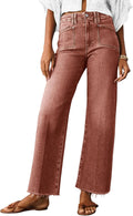 Cicy Bell High Waisted Cropped Jeans - Trendy Baggy Capri