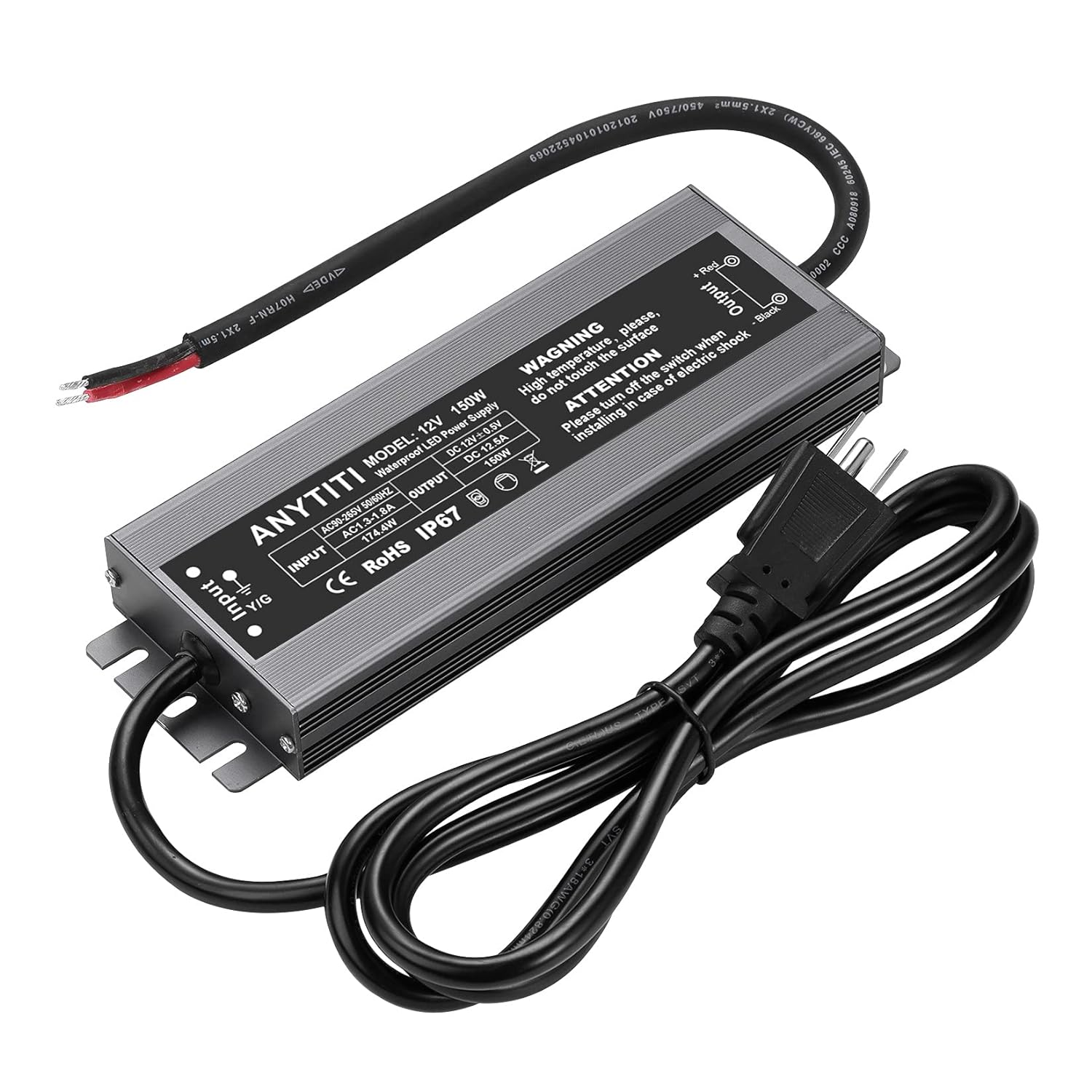 ANYTITI Waterproof LED Driver - 150W Output