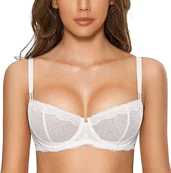 DOBREVA Women's Sexy Lace Bra for Comfort and Style
