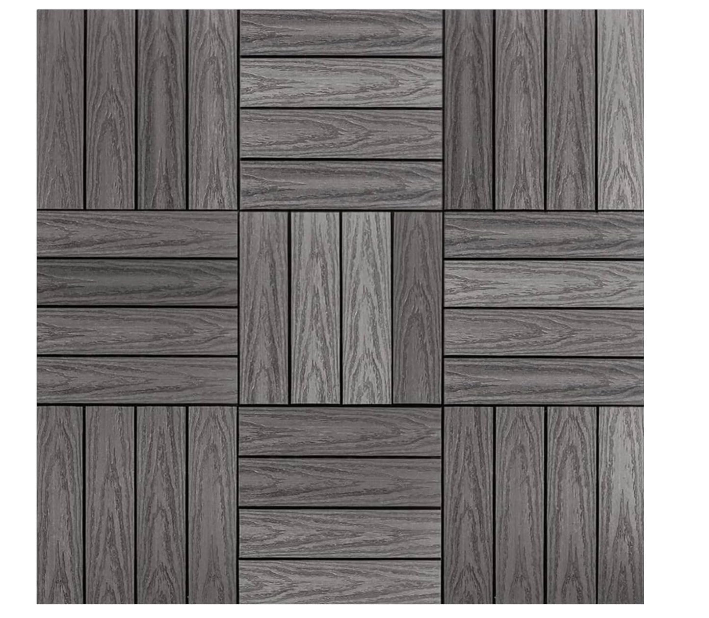 NewTechWood UltraShield Naturale Composite Deck Tiles for Outdoors