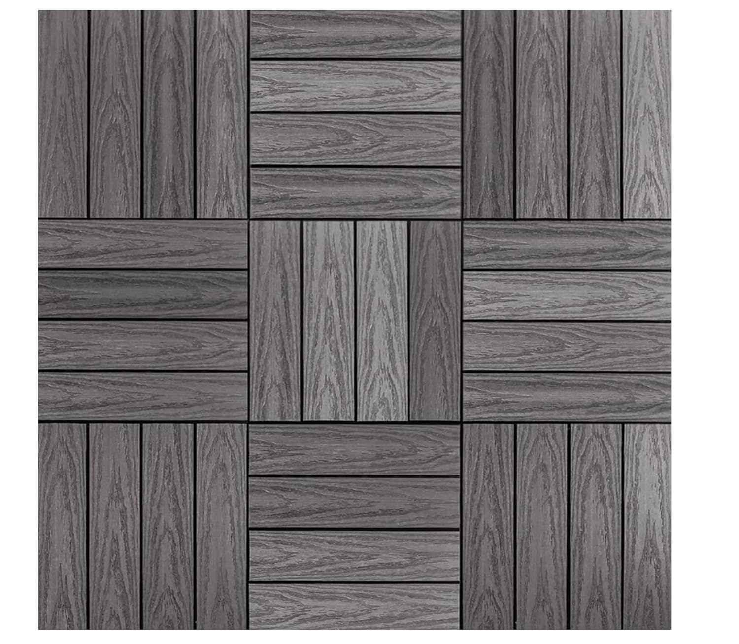 NewTechWood UltraShield Naturale Composite Deck Tiles for Outdoors