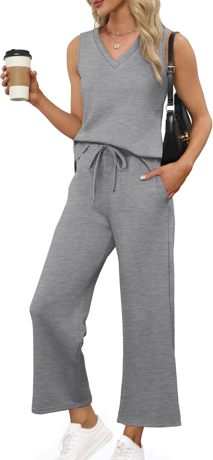 XIEERDUO Two Piece Sets for Women Summer Travel Outfits