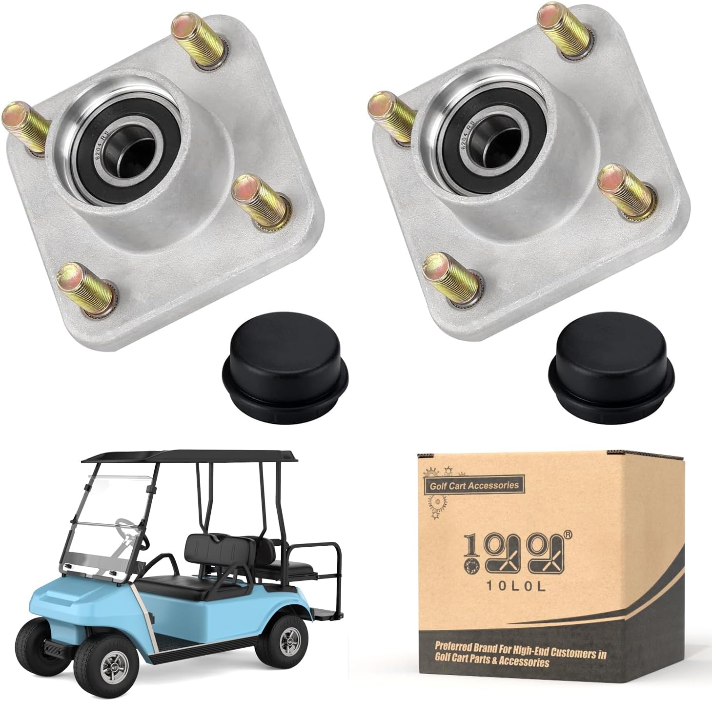 10L0L Golf Cart Front Wheel Hub Assembly for Club Car DS & Precedent