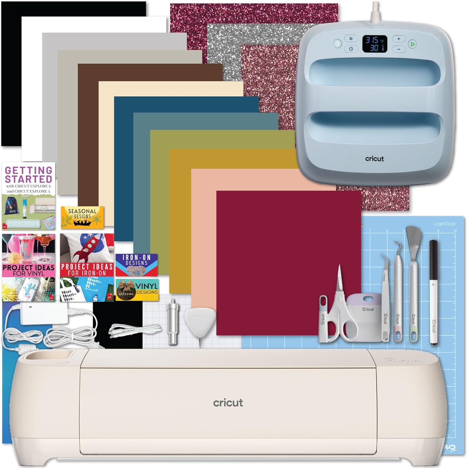 Cricut Explore 4 Cutting Machine and EasyPress 3 Bundle for DIY