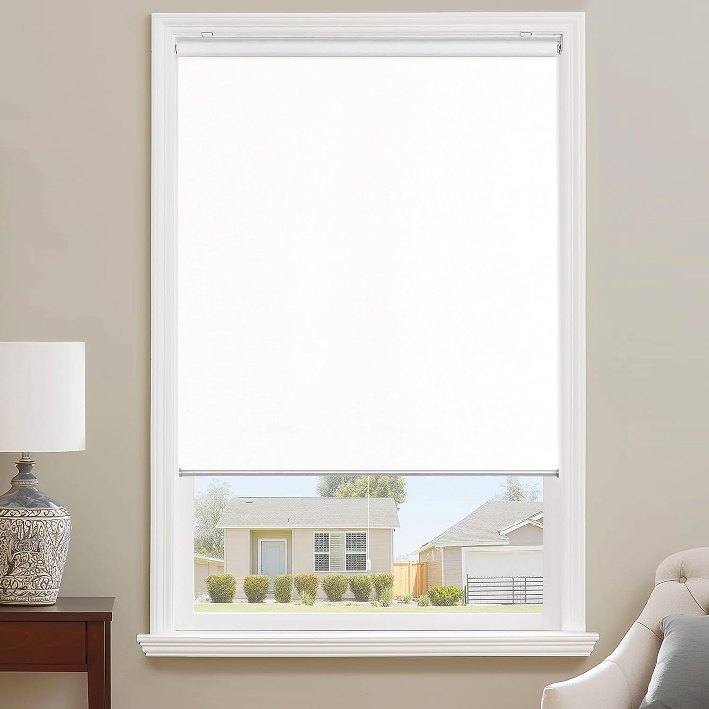 ChrisDowa Cordless Roller Shade Blackout Blinds for Windows