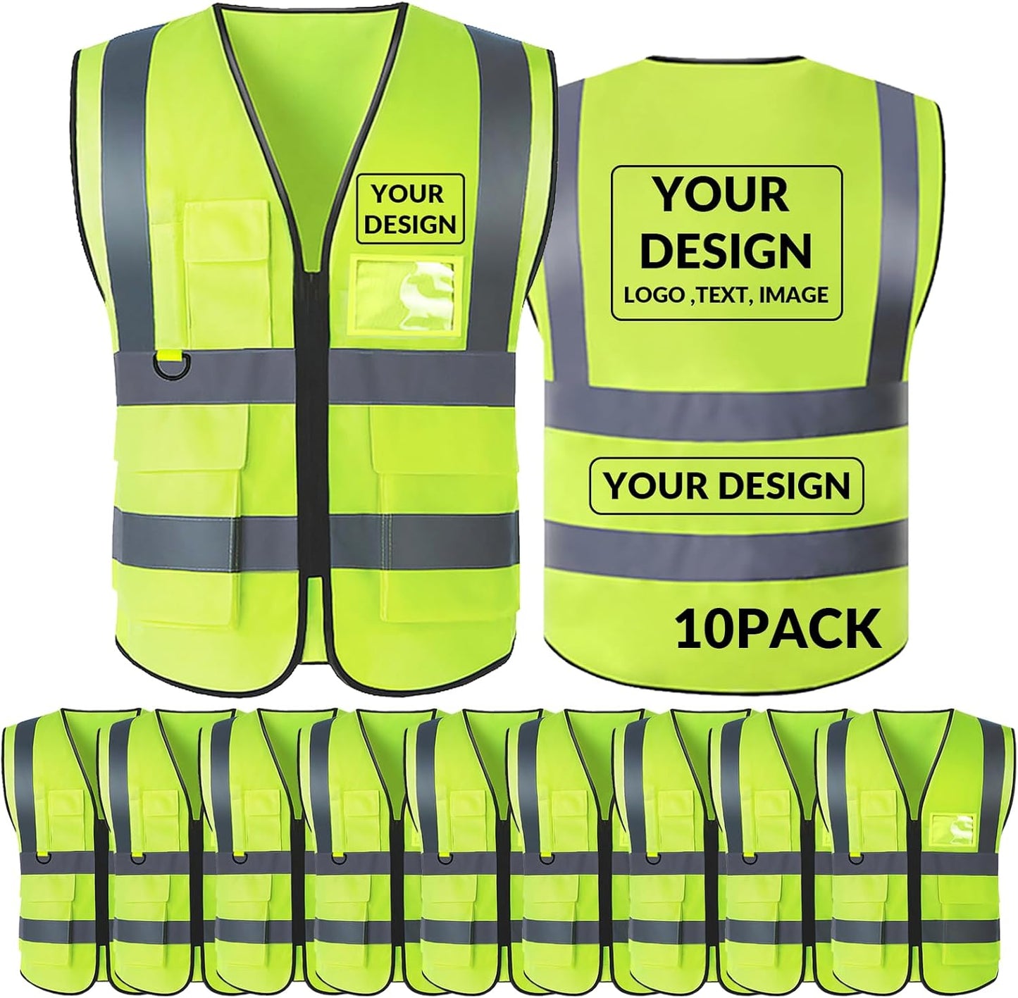 Custom Safety Vest for Enhanced Visibility and Comfort