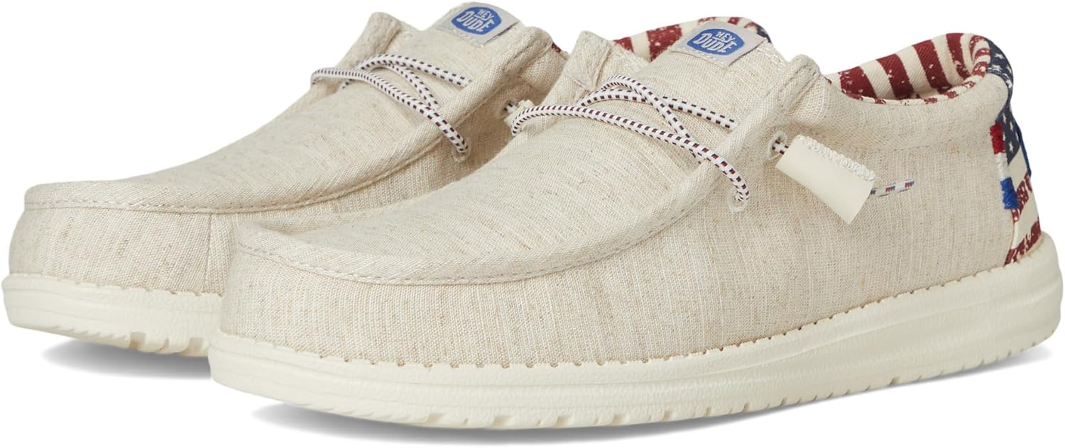HEYDUDE Women's Wendy Canvas Slip-on Loafers for Comfort