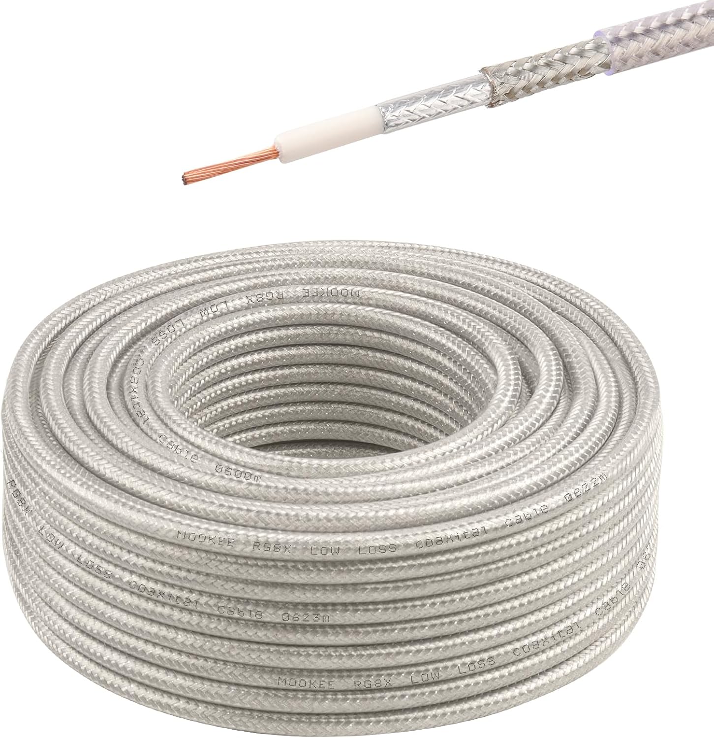 RG8x Coaxial Cable 100ft for Low Loss Signal Transfer
