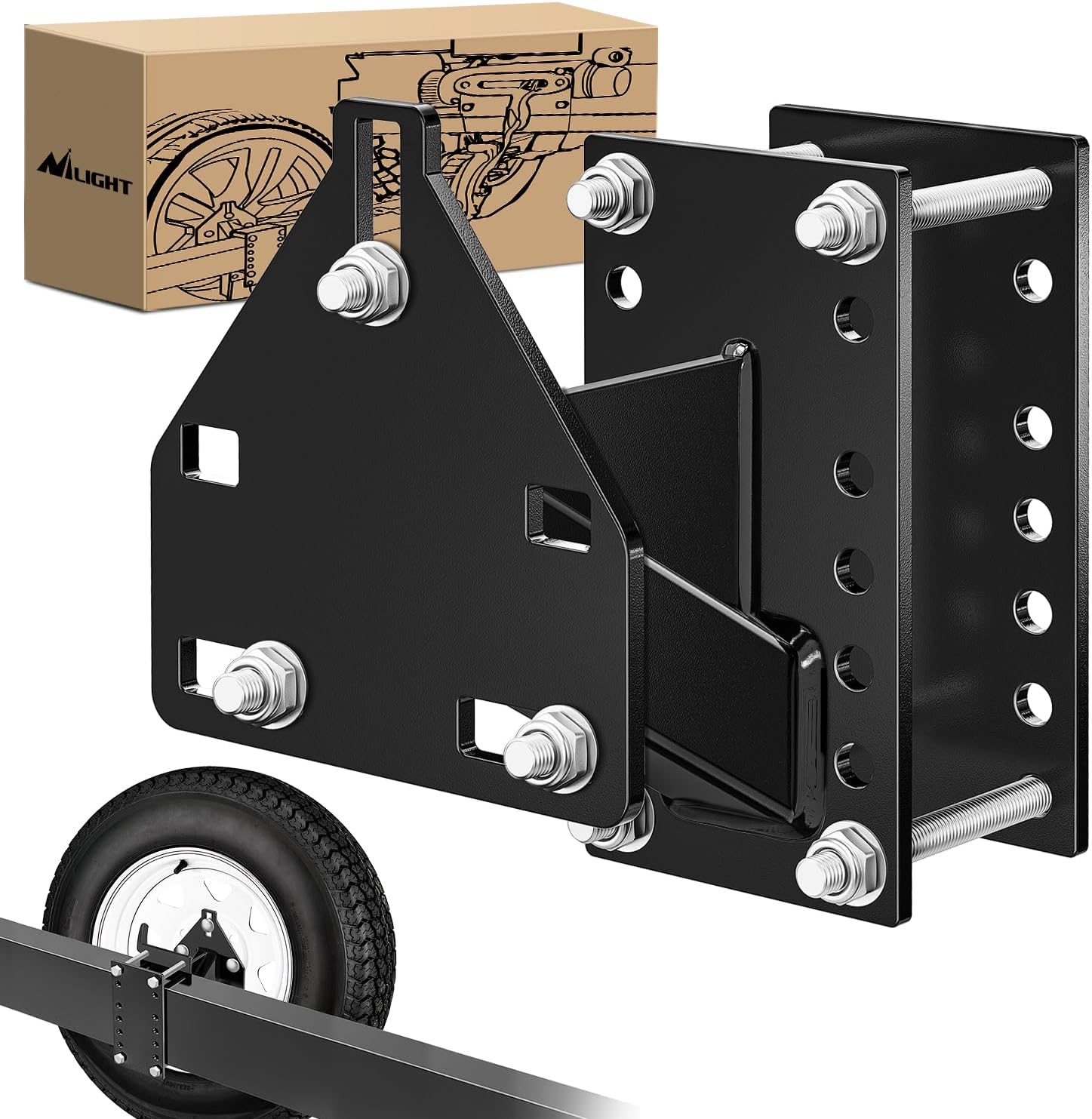 Nilight Spare Tire Carrier for Utility Trailers - 150 Lbs Capacity