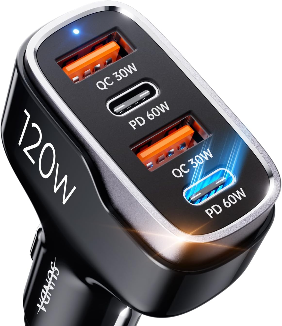 SUNDA 120W Fast Car Charger - Ultimate Power in Transit