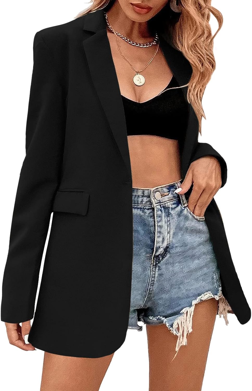 Febriajuce Women's Casual Long Sleeve Blazer Suit Jacket Review