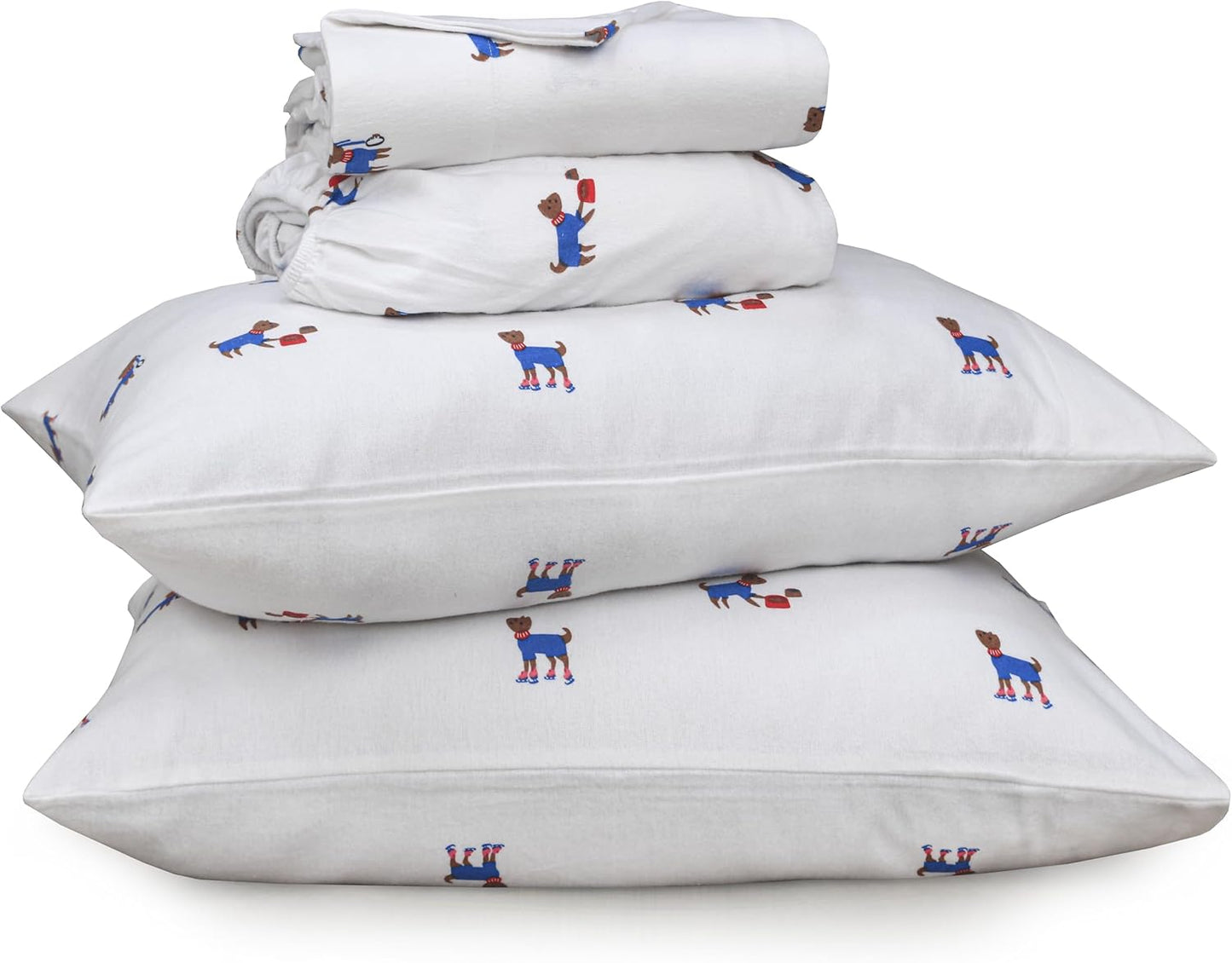 RUVANTI Flannel Sheets Full Size Set - Cozy & Breathable Comfort