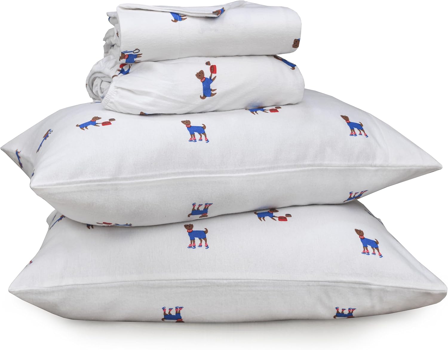 RUVANTI Flannel Sheets Full Size Set - Cozy & Breathable Comfort