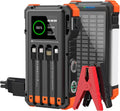 Solar Jump Starter 5000A Peak 12V Car Battery Jump Starter - Portable