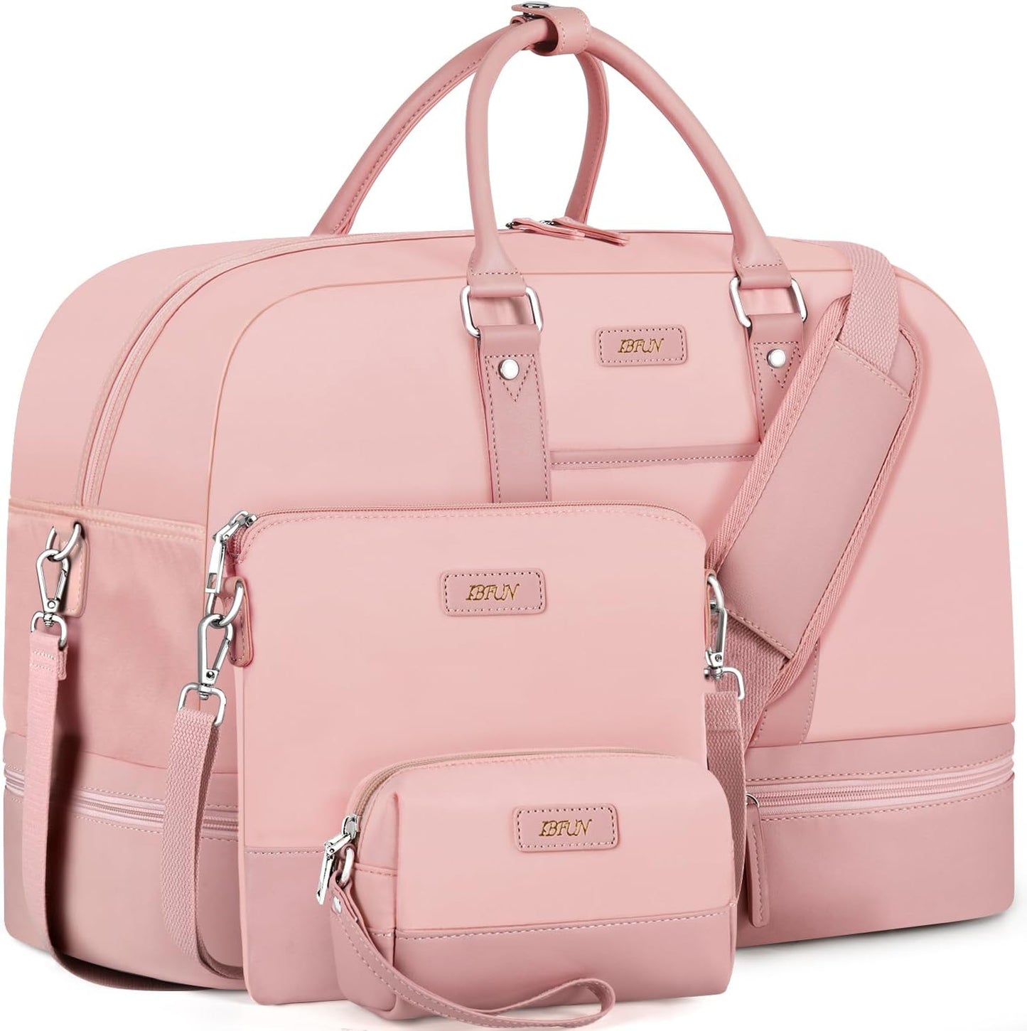 IBFUN Weekender Bags for Women: 3PCS Travel Duffle Set