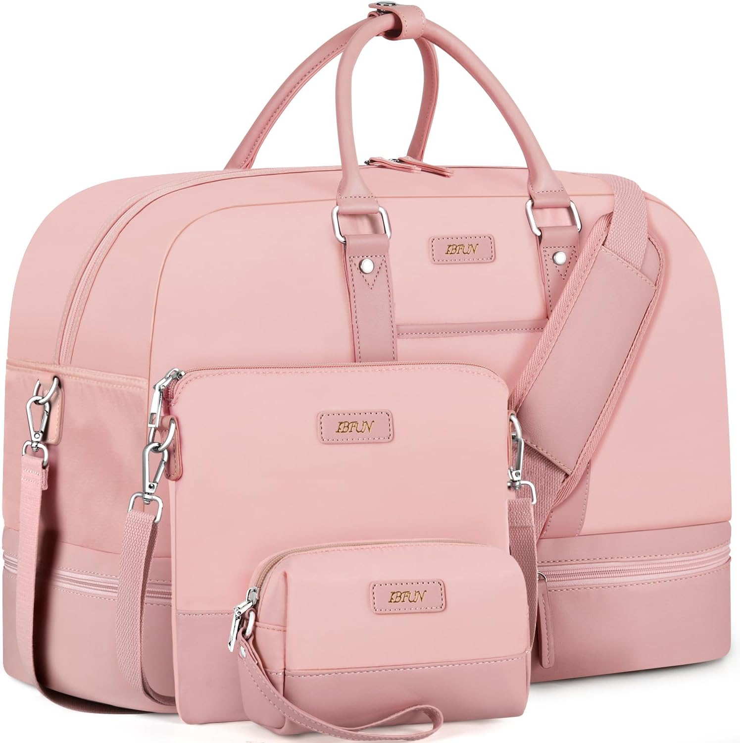 IBFUN Weekender Bags for Women: 3PCS Travel Duffle Set