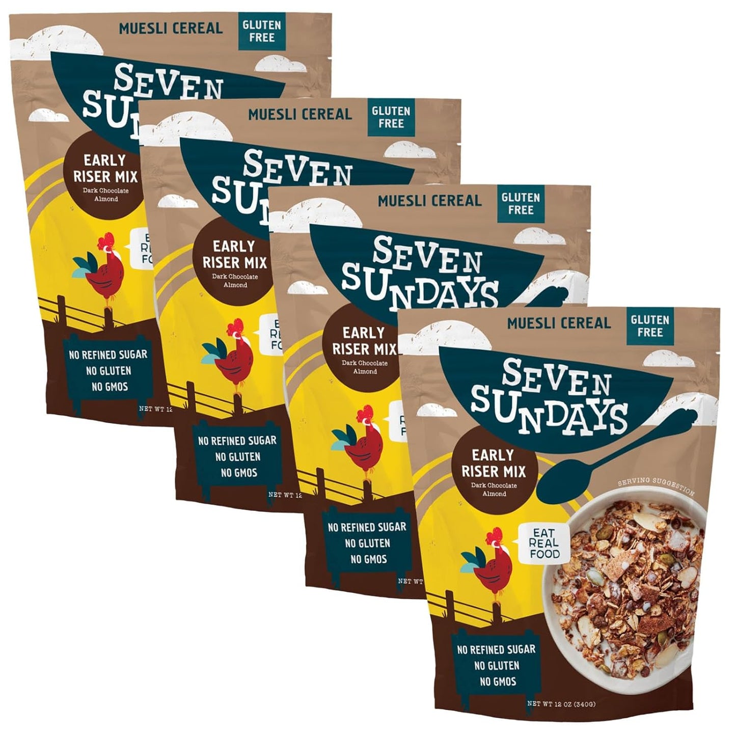 Early Riser Dark Chocolate Almond Muesli Cereal - 32 Oz Pack