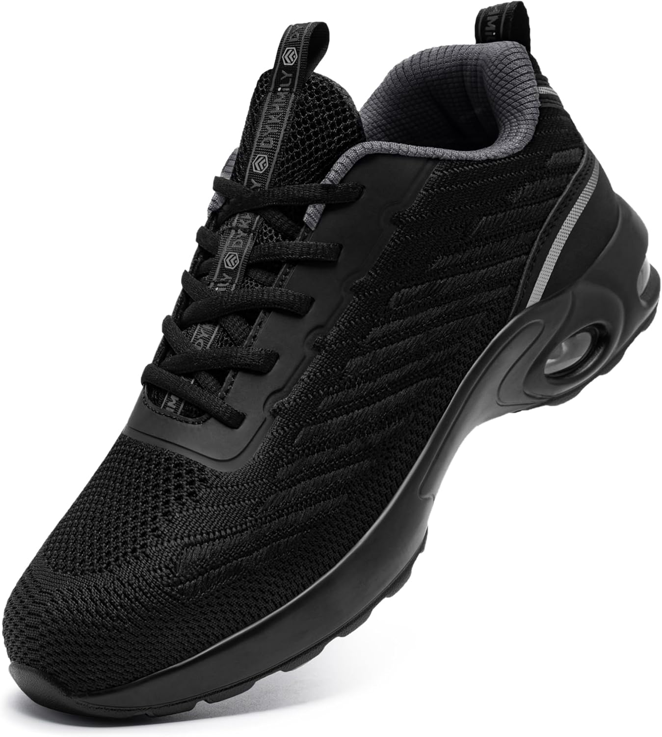 DYKHMILY Steel Toe Sneakers for Men Women Lightweight Work Shoes