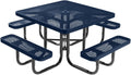 Heavy-Duty Portable Outdoor Picnic Table 46in Square Top - Durable