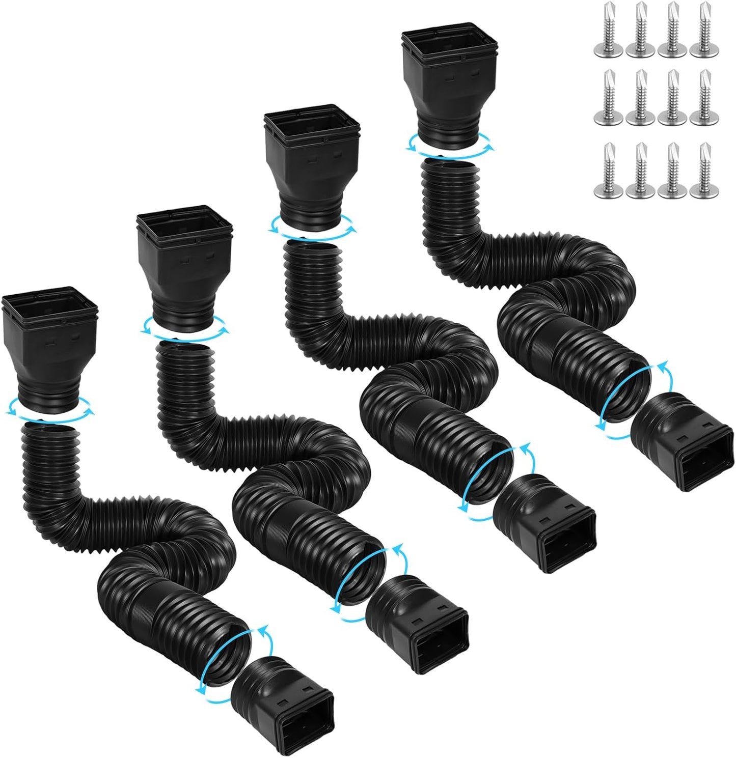 Flexible Gutter Downspout Extensions for Effective Drainage
