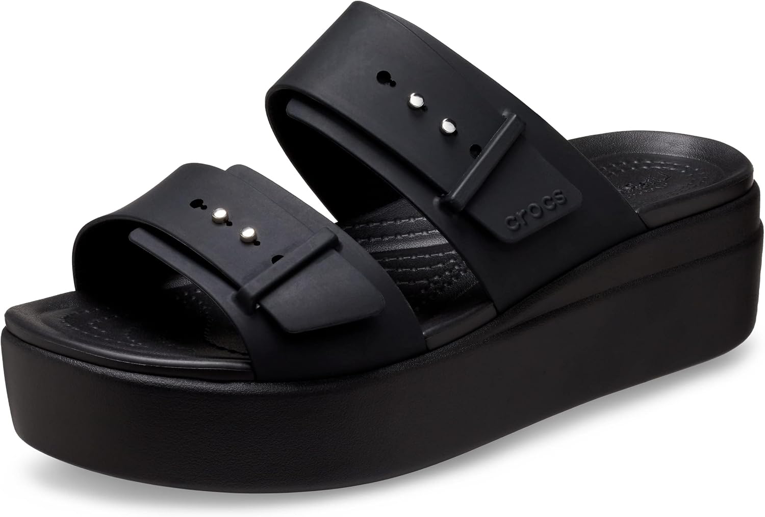Crocs Women's Brooklyn Buckle Low Wedges for Ultimate Comfort