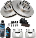 TRQ Front Brake Pad & Rotor Kit Compatible with 1992-2002 Chevrolet