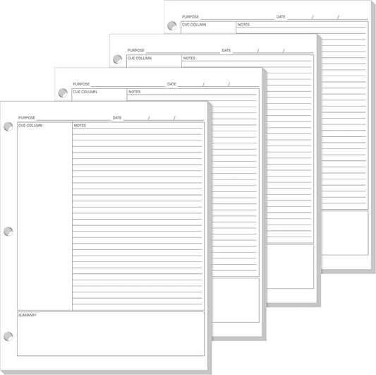 Ctosree 200 Sheets Cornell Notes Filler Paper - Efficient Note-Taking!