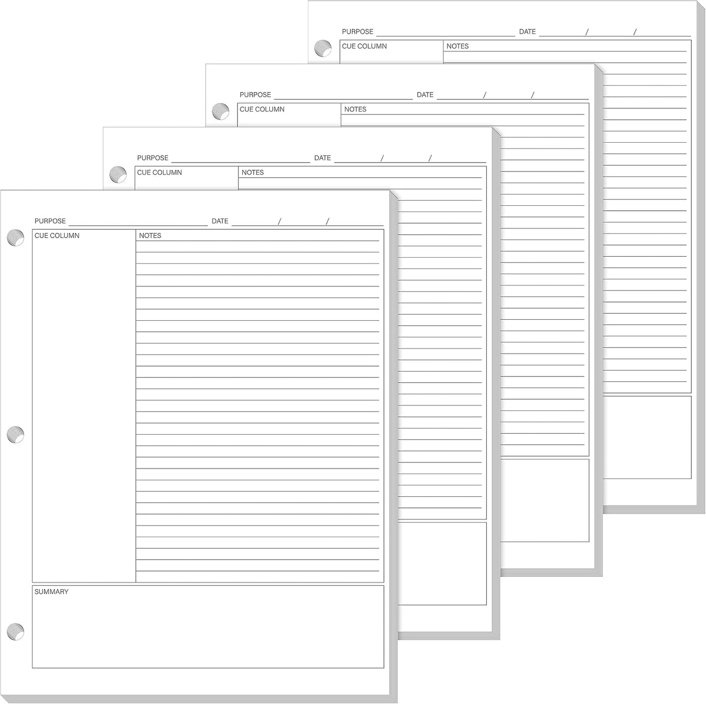 Ctosree 400 Sheets Cornell Notes Loose Leaf Paper for Study