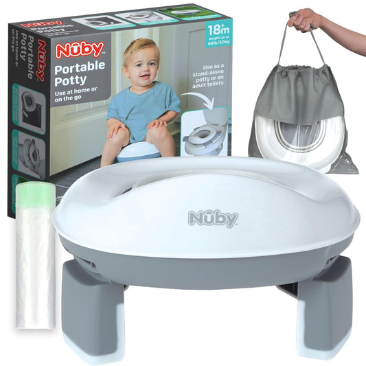 Nuby Portable Potty Seat - Travel Toilet for Toddlers