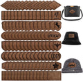 Blank Hat Patches 120PCS Rustic Leatherette Squares - Craft Repair