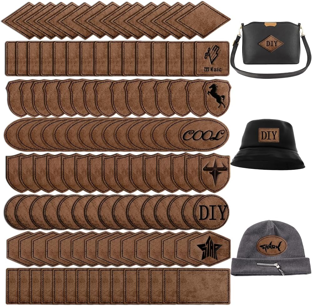 120PCS Blank Hat Patches for Custom Repair and Decoration