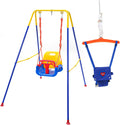 3-in-1 Swing Set Baby Jumper and Bouncer - Foldable Indoor/Outdoor