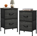 WLIVE Nightstand Set of 2 2-Drawer Dresser for Bedroom - Compact