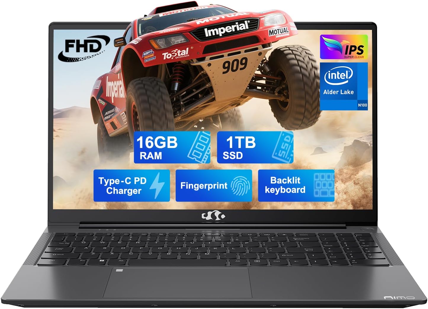 NIMO 15.6 IPS-FHD-Laptop with 16GB RAM and 1TB SSD